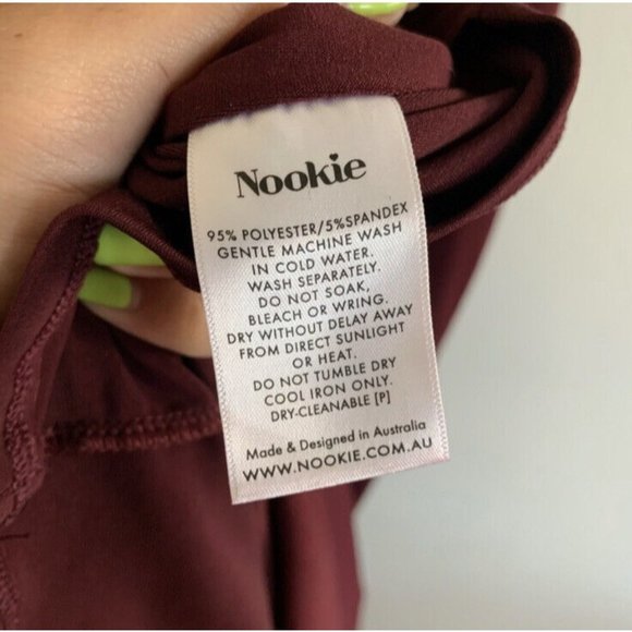 Nookie Camille Gown Wine Deep Red Long - Picture 8 of 9